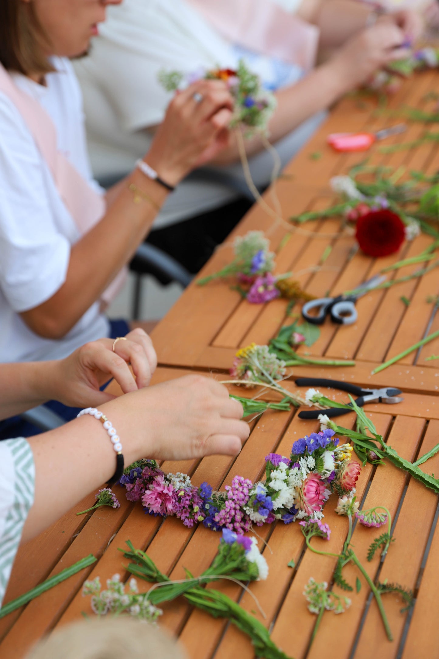 atelier floral en baie de somme pour un enterrement de vie de jeune fille