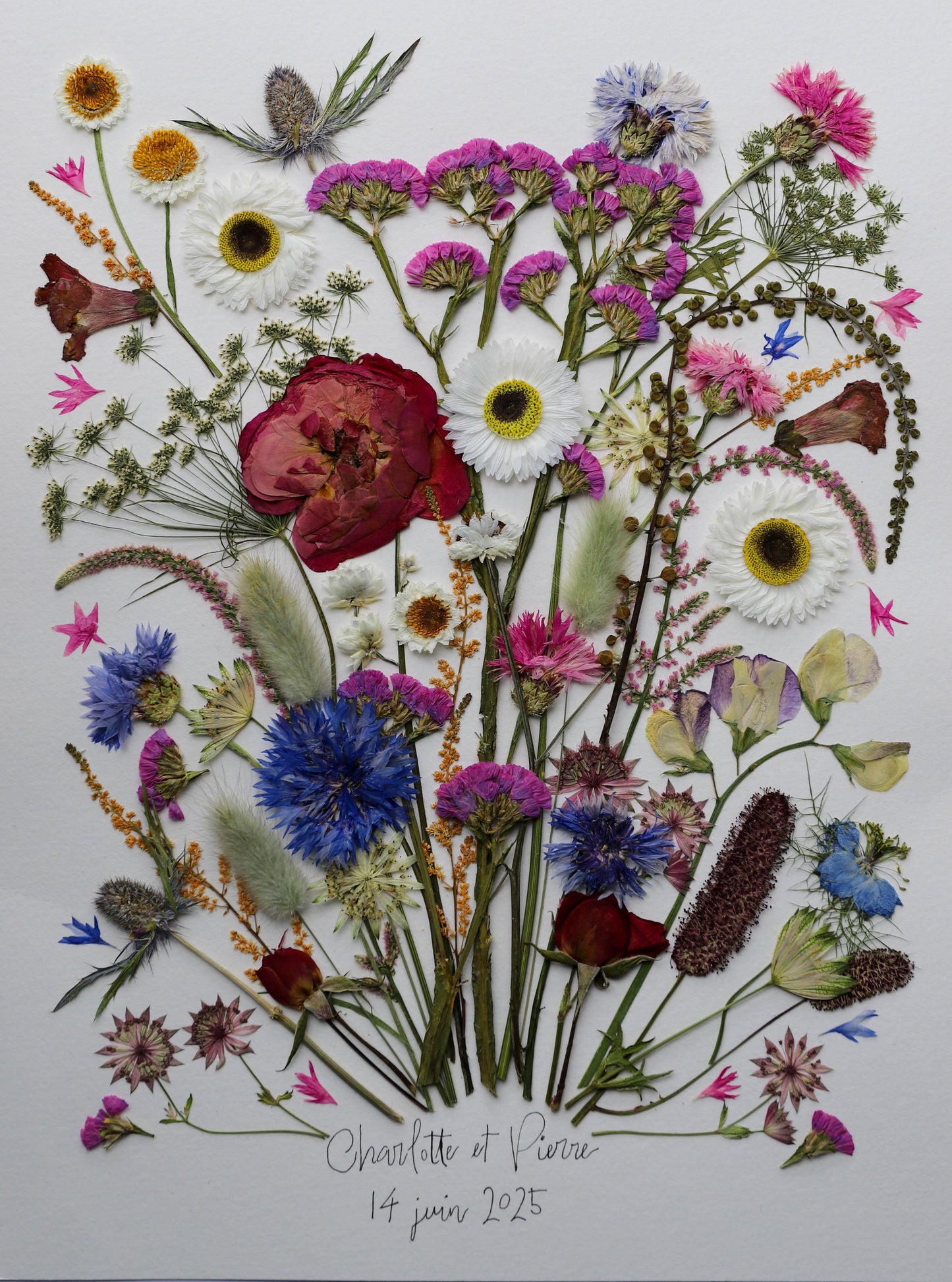 Votre bouquet de mariée sous cadre