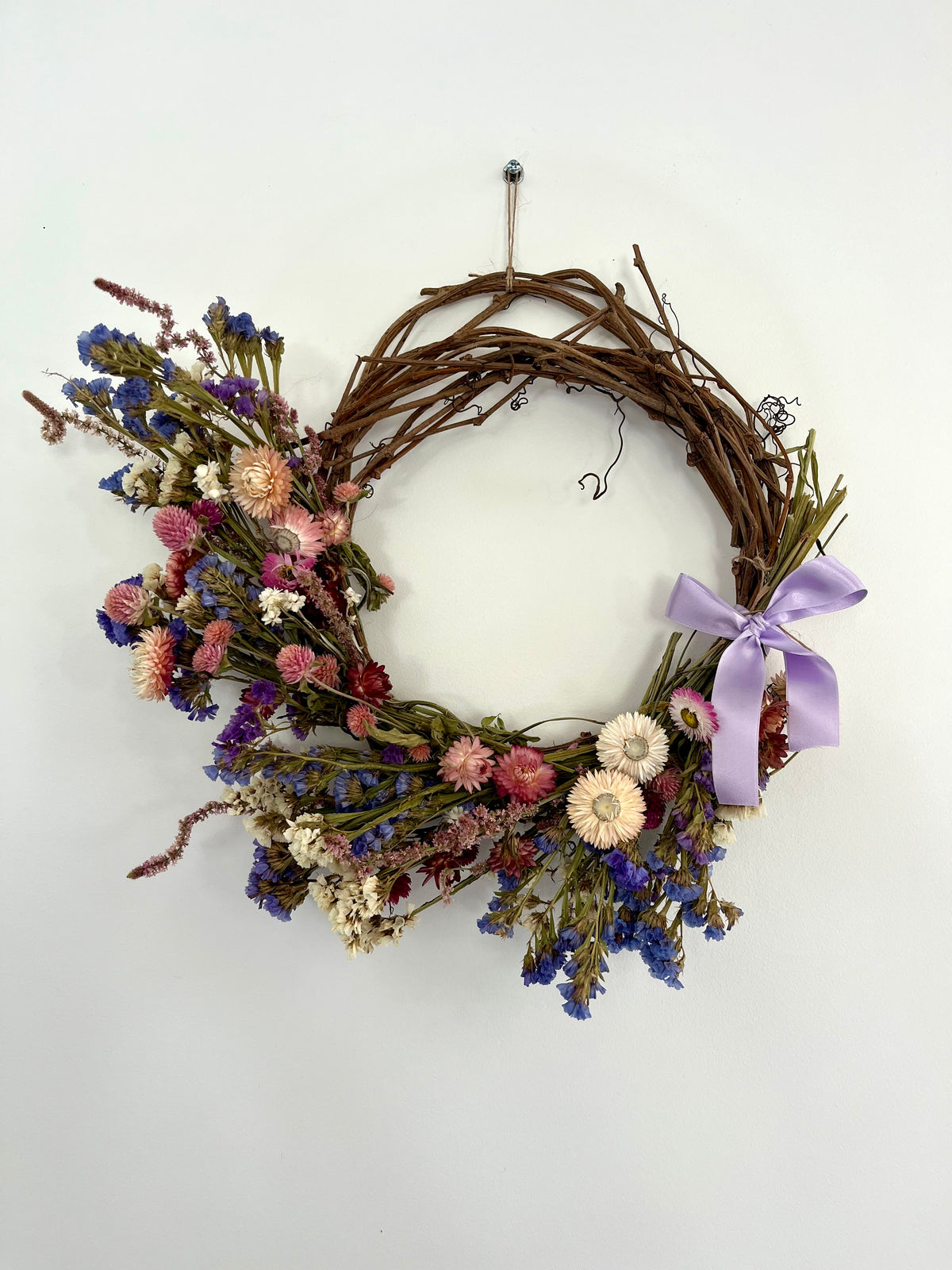 Atelier couronne de fleurs séchées