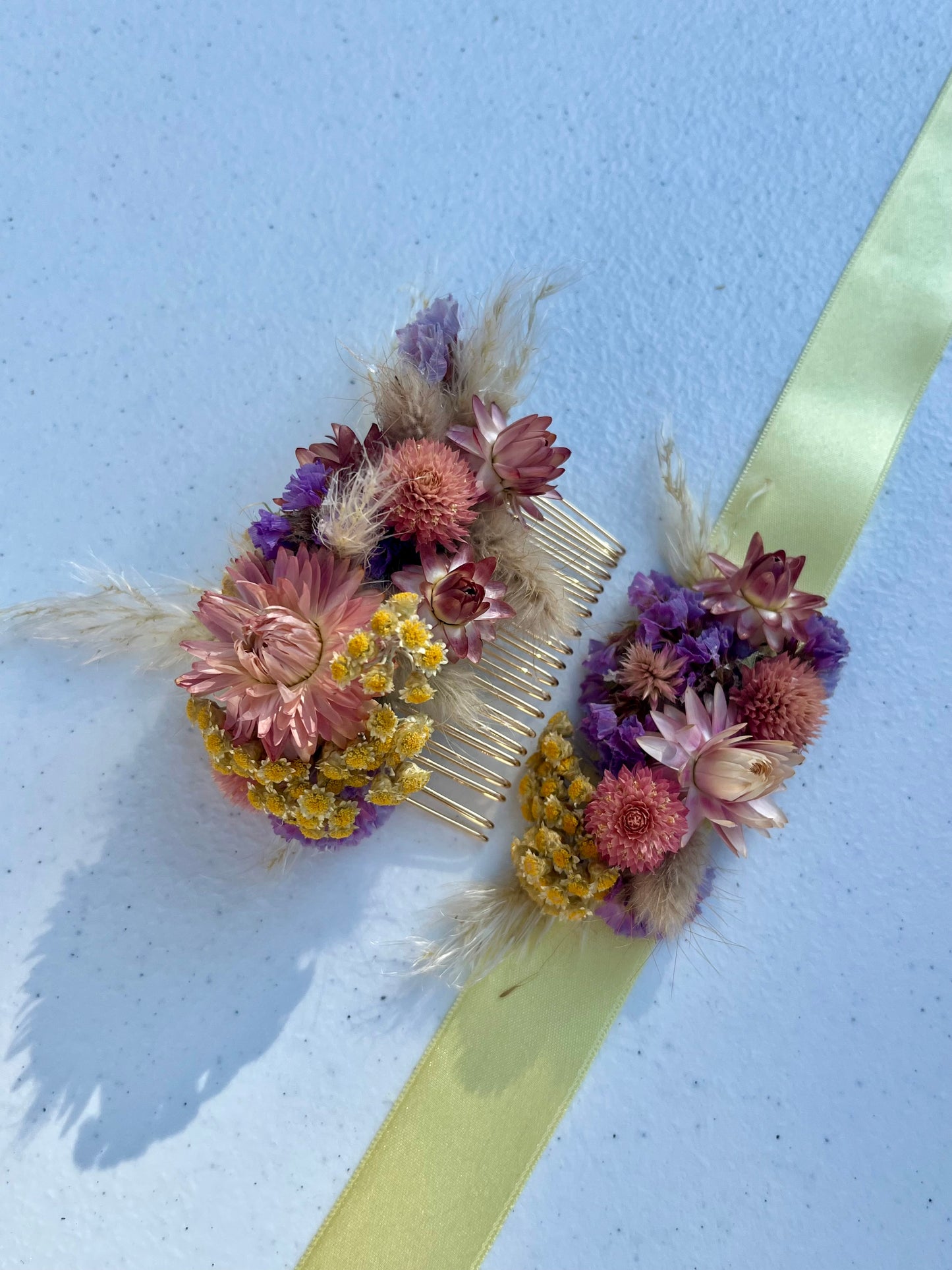 Atelier bracelet et peigne fleuris