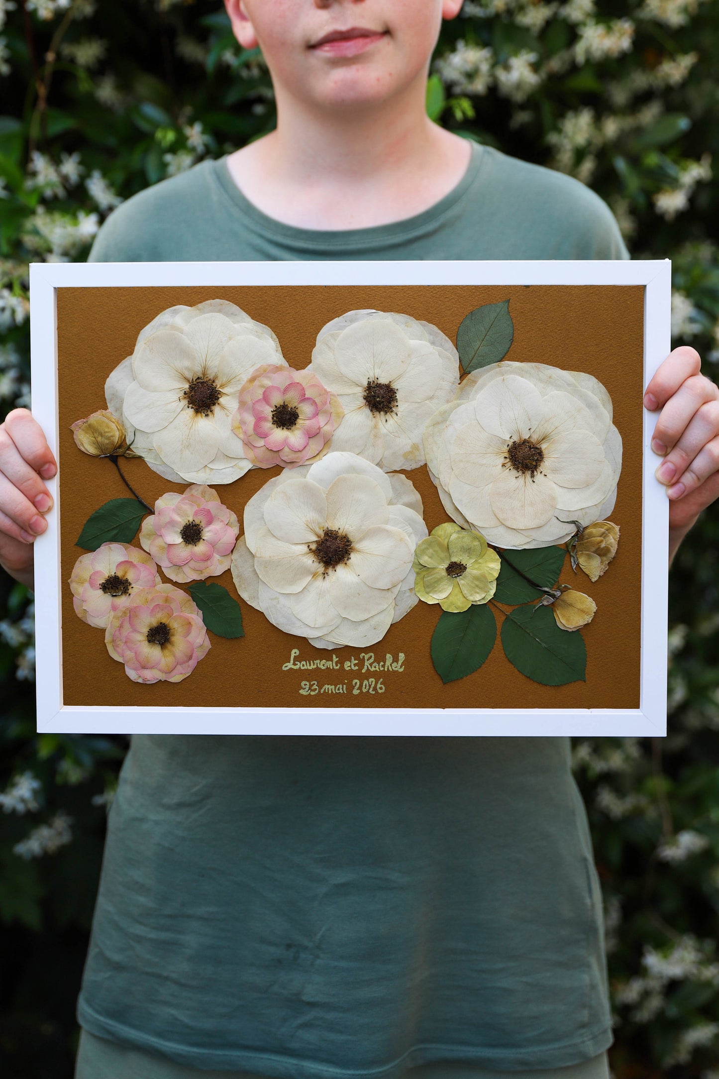 Votre bouquet de mariée sous cadre